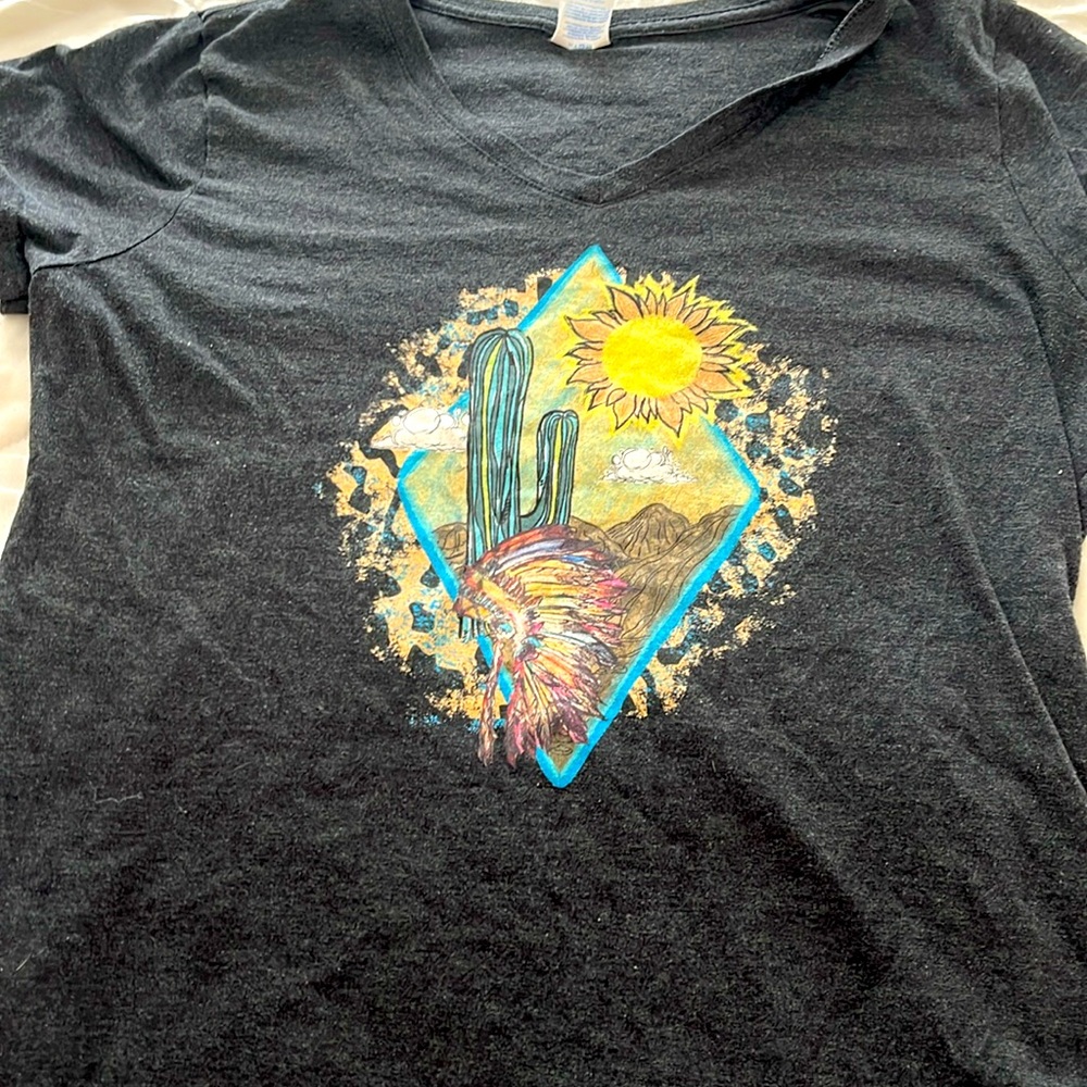 V-neck short sleeve